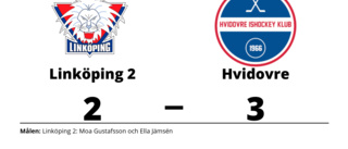 Strafförlust för Linköping 2 mot Hvidovre
