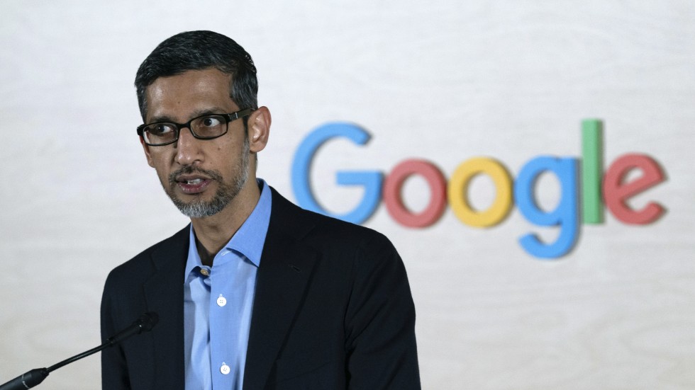 Googles vd Sundar Pichai. Arkivbild.