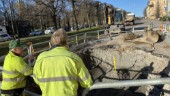 Efter vattenläckan: Vägen avstängd resten av veckan