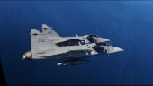 Försvarsmakten flyger över Skellefteå på nationaldagen