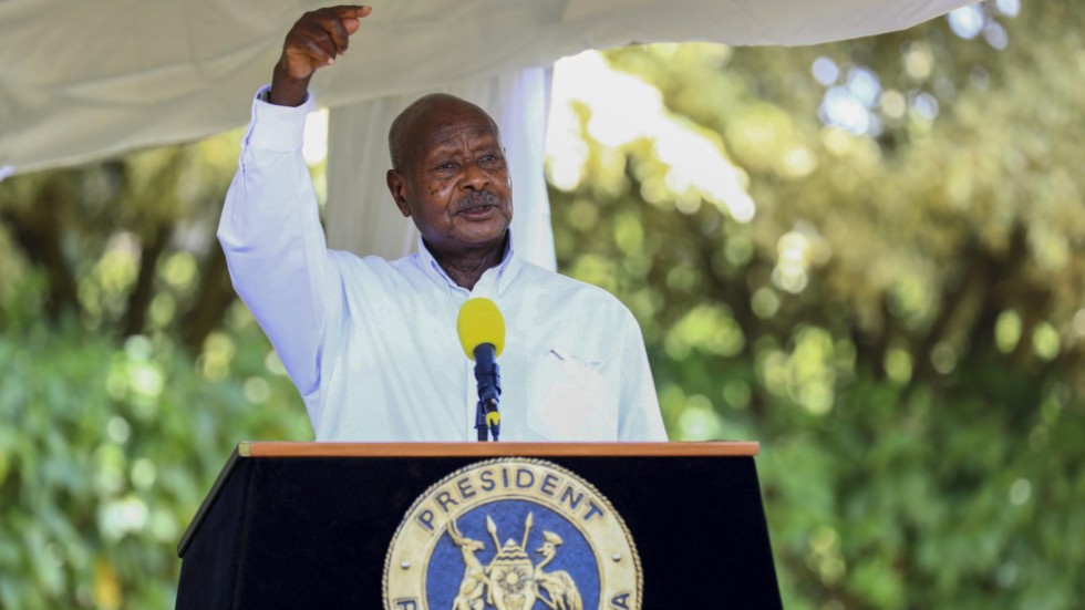 Ugandas president Yowerei Museveni, här på en bild från i fjol. Arkivbild.
