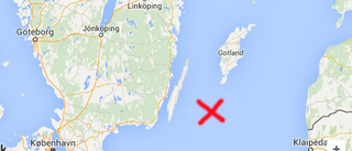 Farkost med sprängladdning i Östersjön
