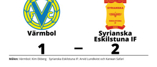 Syrianska Eskilstuna IF vann borta mot Värmbol