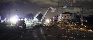 Tornado svepte genom delar av New Orleans