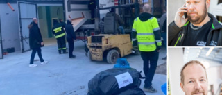Lastbilarna med mat och hygienartiklar från Gotland har nått Polen • ”Flyktingarna kan komma och hämta vad de behöver”