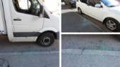 Tre bilar sönderslagna – "Någon har kastat gatstenar"