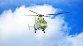 Helikopter fick undsätta skadad person i Rönäs
