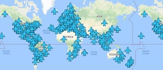 KARTA: Wifi till världens flygplatser