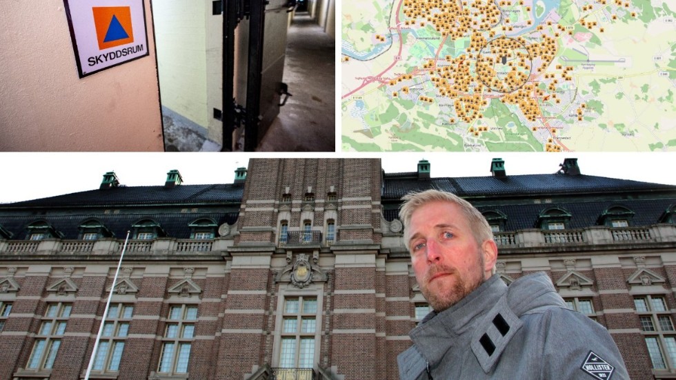 Fredrik Nestor på Norrköpings kommun förklarar hur det ser ut med skyddsrum i Norrköping.