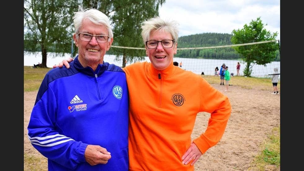 Håkan Danielsson och Mia Karlsson från Södra Vi IF som står bakom Stjärnevikskollot.