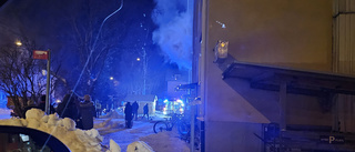Brand i lägenhet på Norrböle – en till sjukhus