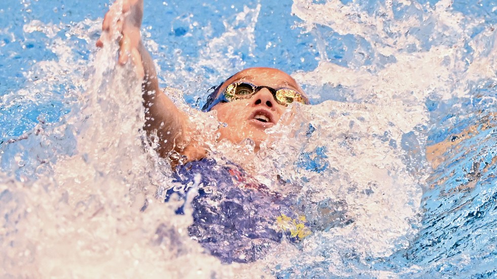 Hanna Rosvall nådde semifinal på 100 meter ryggsim.