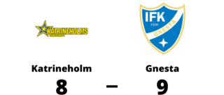 Katrineholm föll mot Gnesta med 8-9