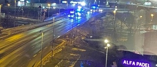 Två bilar i kollision i centrala Linköping