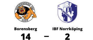 Målfest när Borensberg krossade IBF Norrköping