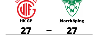 HK GP och Norrköping delade på poängen