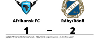 Uddamålsseger för Råby/Rönö mot Afrikansk FC