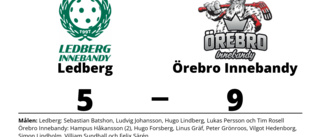 Förlust för Ledberg mot Örebro Innebandy med 5-9