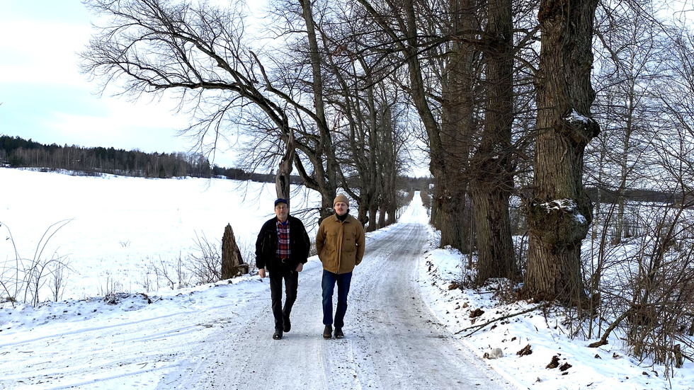 Far och son, Mikael och Simon Kuylenstierna i Landsjö, hoppas kunna erbjuda Norrköpings kommun verksamhetsmark framöver.