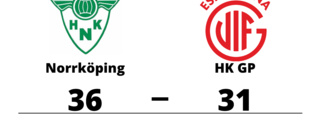 Norrköping besegrade HK GP med 36-31