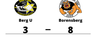 Storseger för Borensberg - 8-3 mot Berg U