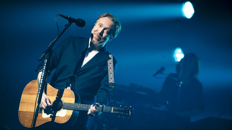 I helgen spelar Lars Winnerbäck på Pite Havsbad. Bilden är från hans förra konserten i Norrbotten, på Coop Arena i Luleå i vintras. 