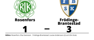Louise Andersson i målform när Frödinge-Brantestad vann
