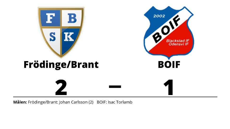 Frödinge/ Brant SK vann mot B.O.IF