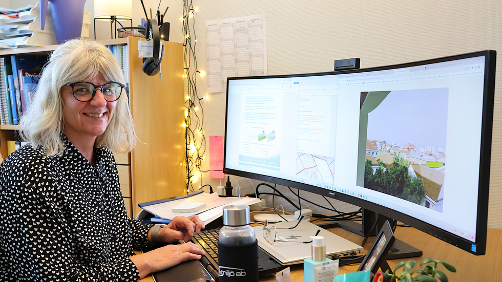 Marika Gustafsson arbetar till vardags som projektledare och samordnare inom VA på Vemab. Det kommunala bolaget har supportat hennes deltagande i volontärprojektet. 