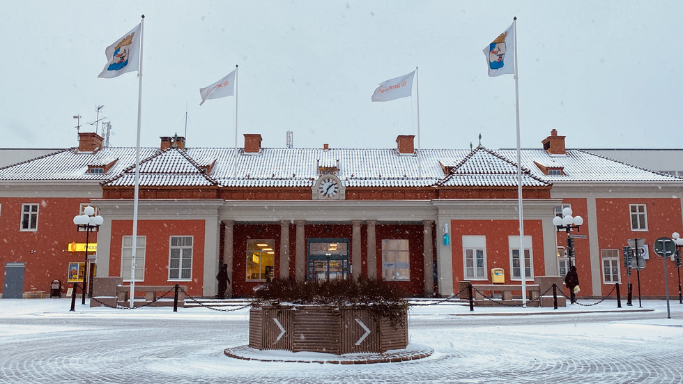 Tågstationen i Eskilstuna.