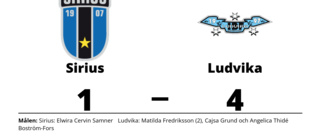 Sirius tappade matchen i tredje perioden mot Ludvika
