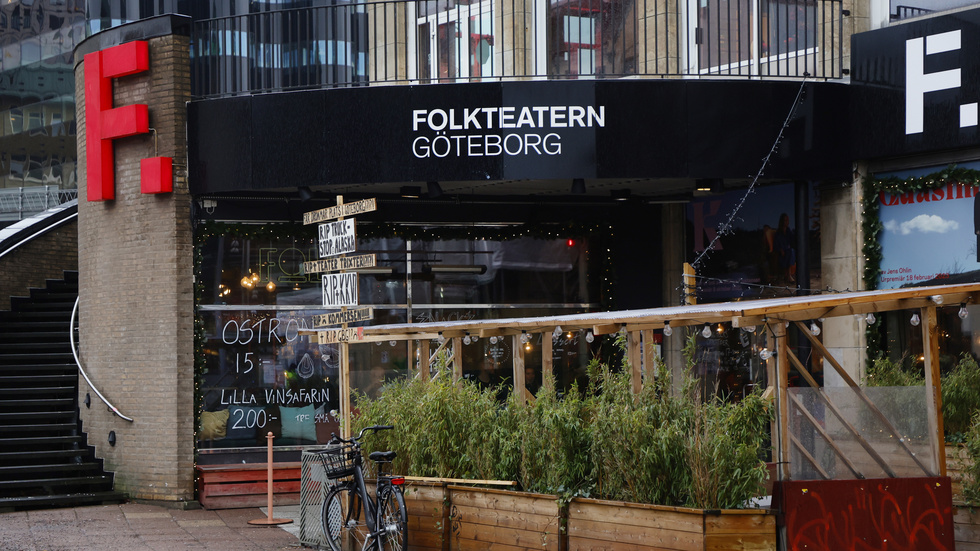 Folkteatern och restaurang Folk vid Järntorget i Göteborg. Arkivbild.