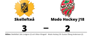 Straffar avgjorde när Skellefteå vann mot Modo Hockey J18