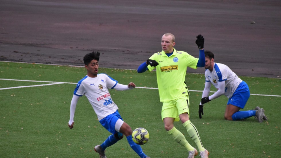 Adrian Mathiasson gjorde mål när Södra Vi besegrade Österbymo.