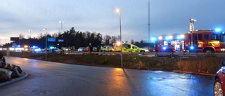 Två bilar krockade i Norrköping
