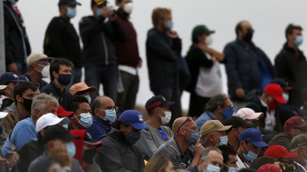 Åskådare var tillåtna på helgens formel 1-tävling i Portugal. Den här veckan är däremot ingen publik tillåten i Italien. Arkivbild.