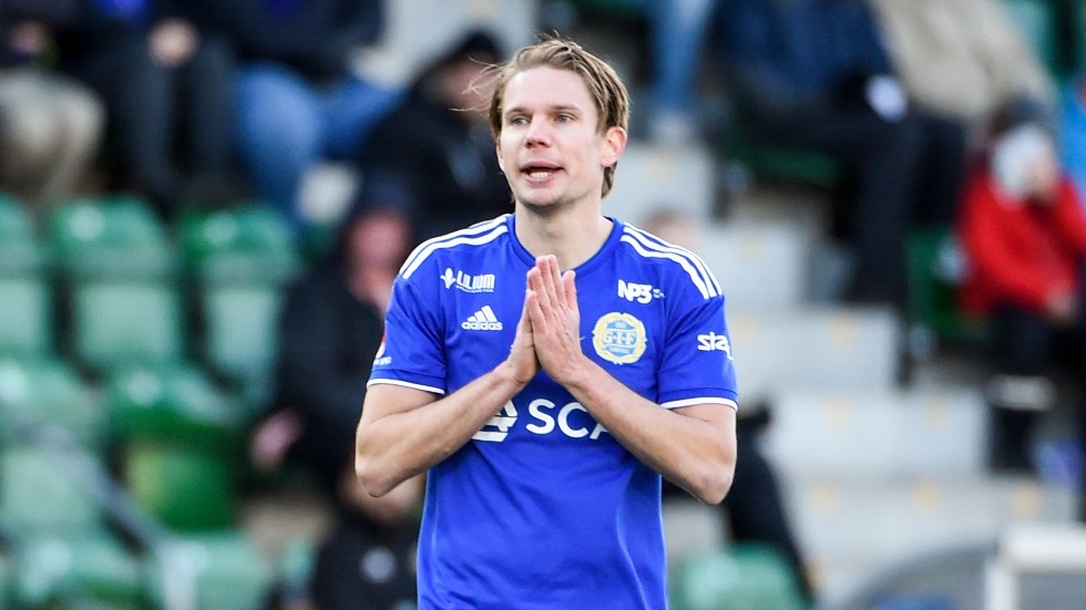 Johan Blomberg har gjort sina två första mål i årets superetta. Arkivbild.
