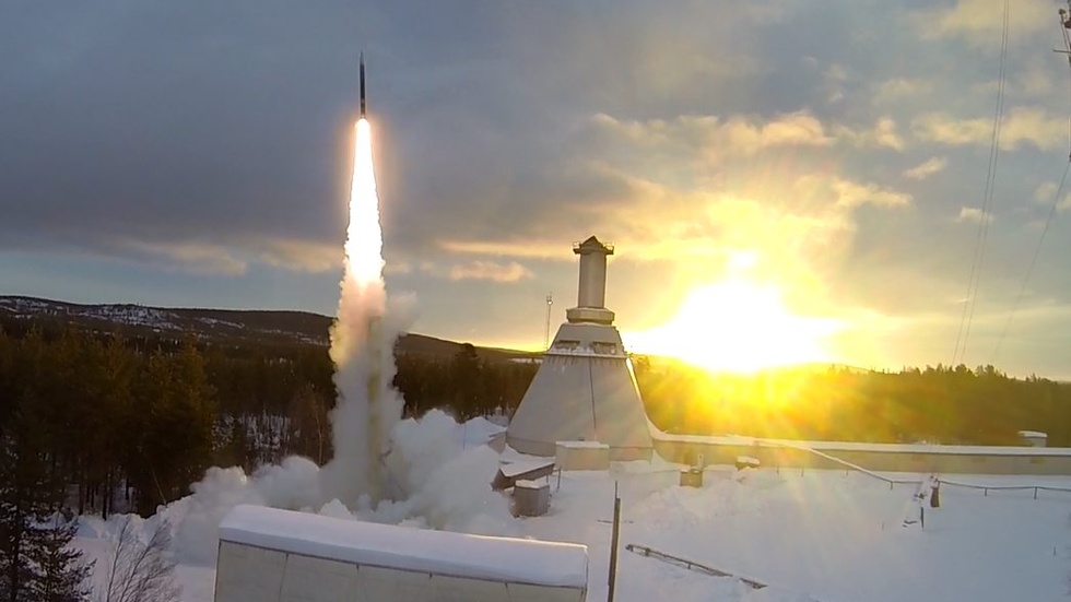 Raketuppskjutning på Esrange i Kiruna. I Luleå finns en utbildning i rymdteknik. Arkivbild.