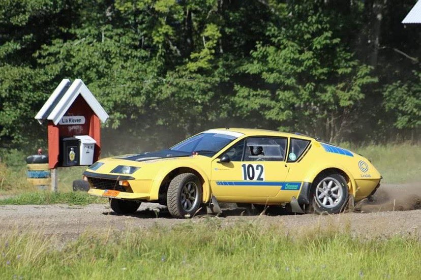 I sin gula Renault blev Kjell Fransson en vinnare.