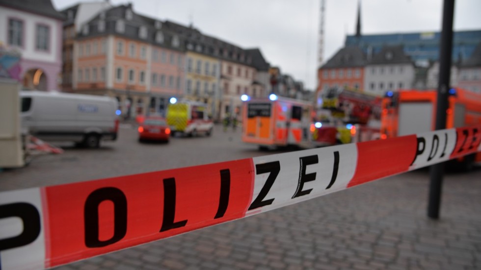 Polisen har spärrat av delar av innerstaden i Trier där händelsen ägde rum.