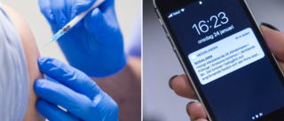 Regionen skickar SMS med länk till vaccinbokning