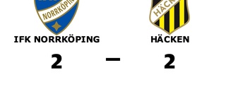 Oavgjort för IFK Norrköping hemma mot Häcken