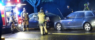 Polis släckte bilbrand i Hageby