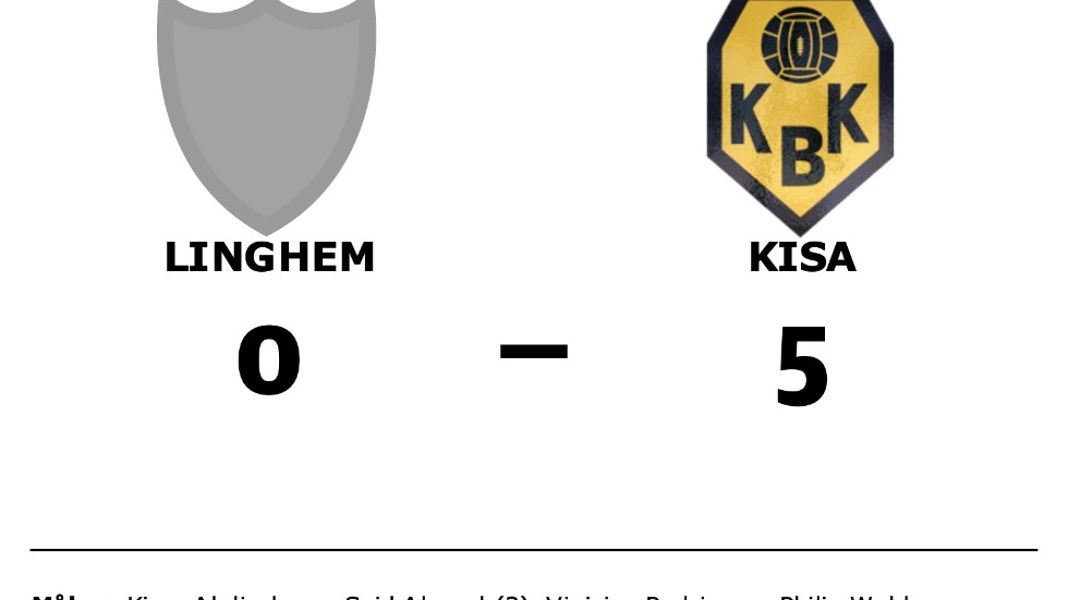 Linghems SK förlorade mot Kisa BK