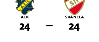 AIK och Skånela delade på poängen