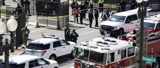 Polis ihjälkörd utanför Kapitolium