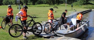 Cykelbåt säkrar turismen längs Göta kanal