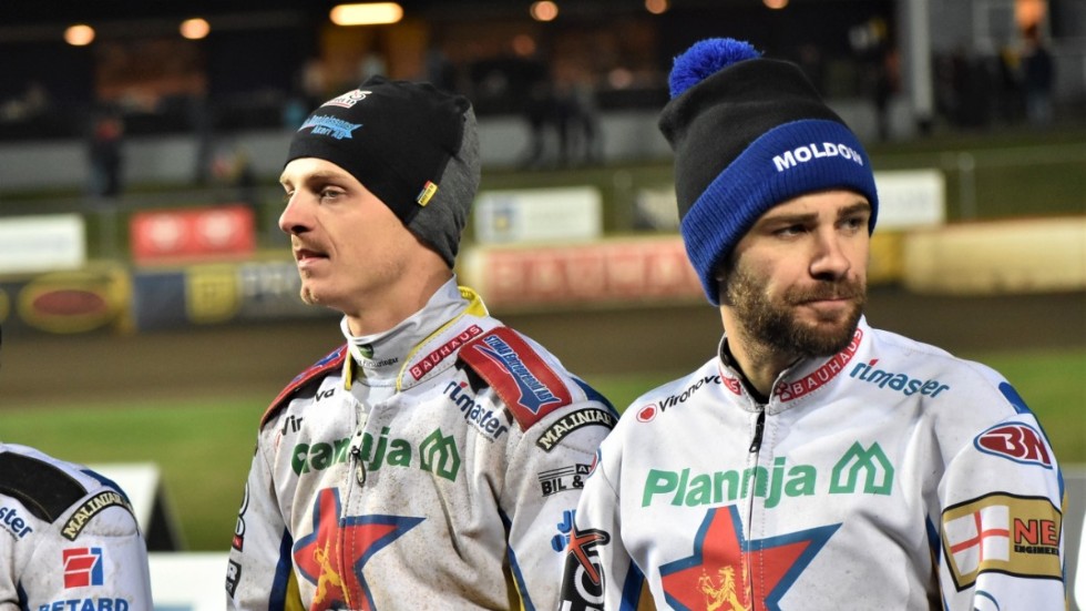Rasmus Jensen, till höger, har förlängt sitt kontrakt med Dackarna.