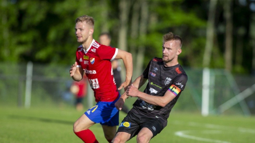 BK Ljungsbros lagkapten Calle Lorentzson var missnöjd efter förlusten mot Boren. 