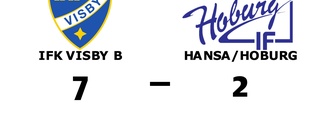 Storseger för IFK Visby B hemma mot Hansa/Hoburg